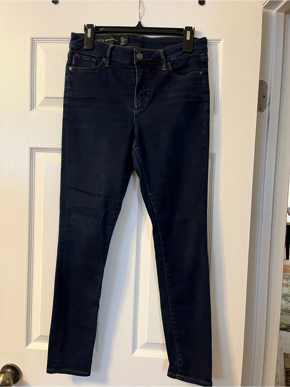 Armani Exchange Women's Navy Skinny Jeans